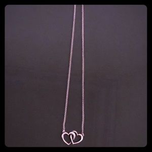 James Avery Double Heart Linked Necklace